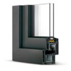 60x60 bukó ablak Rehau Eurodesign 70