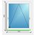 150x180 bukó ablak Rehau Eurodesign 70
