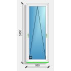 90x240 bukó ablak Rehau Eurodesign 70