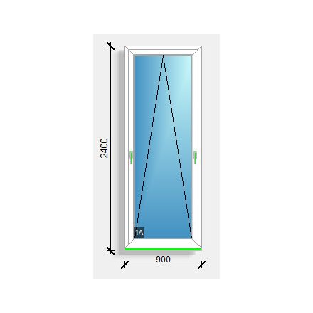 90x240 bukó ablak Rehau Eurodesign 70