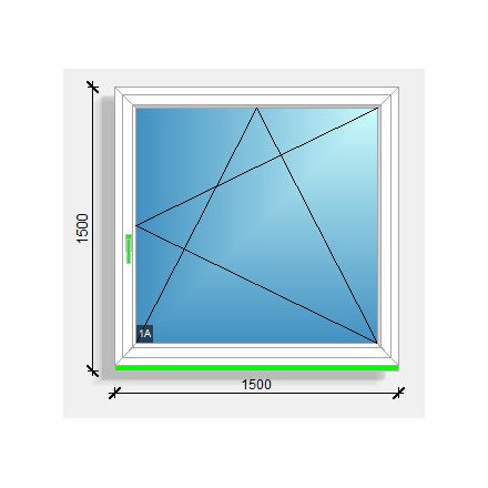 150x150 nyíló-bukó ablak Eurodesign 70