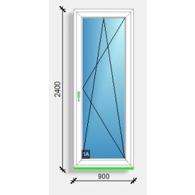 90x240 BUKÓNYÍLÓ ERKÉLYAJTÓ EURODESIGN 70