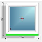 60x60  fix ablak Rehau Eurodesign 70