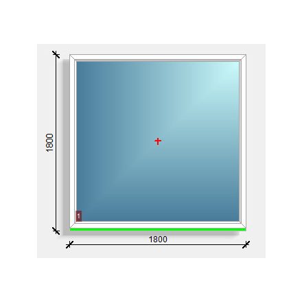 180x180 fix ablak Rehau Eurodesign 70