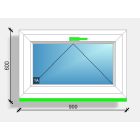 90x60 bukó ablak Deceuninck Vision 76