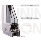 90x210 bukó ablak Deceuninck Vision 76