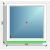 90x90  fix ablak Deceuninck Vision 76