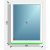 90x120  fix ablak Deceuninck Vision 76