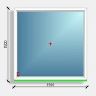 150x150 fix ablak Deceuninck Vision 76