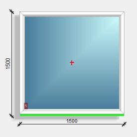 150x150 fix ablak Deceuninck Vision 76