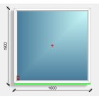 180x180 fix ablak Deceuninck Vision 76