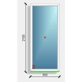 90x210 fix ablak Deceuninck Vision 76