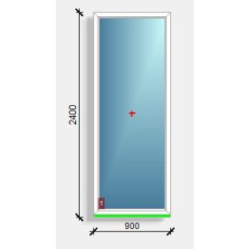 90x240 fix ablak Deceuninck Vision 76
