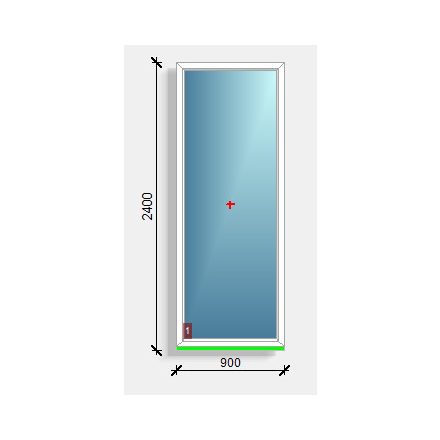 90x240 fix ablak Deceuninck Vision 76