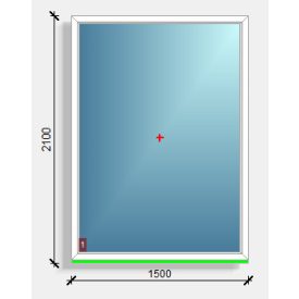 150x210 fix ablak Deceuninck Vision 76
