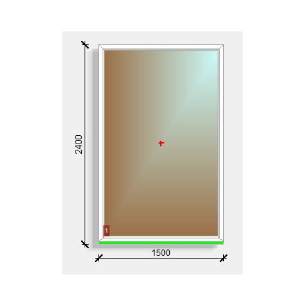 150x240 fix ablak Deceuninck Vision 76