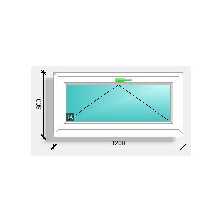 120x60 bukó ablak Deceuninck Elegant 76
