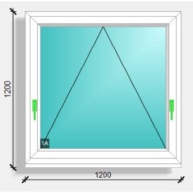 120x120 bukó ablak Deceuninck Elegant 76