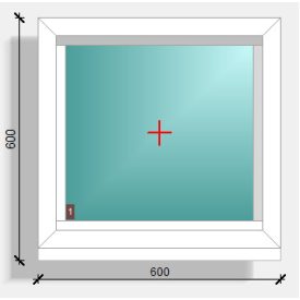 60x60  fix ablak  Deceuninck Elegant 76