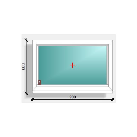 90x60  fix ablak  Deceuninck Elegant 76