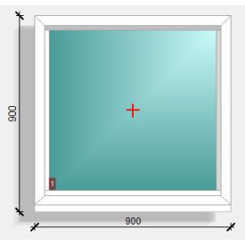 90x90  fix ablak  Deceuninck Elegant 76