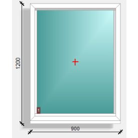 90x120  fix ablak  Deceuninck Elegant 76
