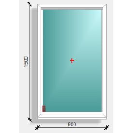 90x150  fix ablak  Deceuninck Elegant 76