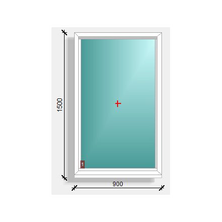 90x150  fix ablak  Deceuninck Elegant 76