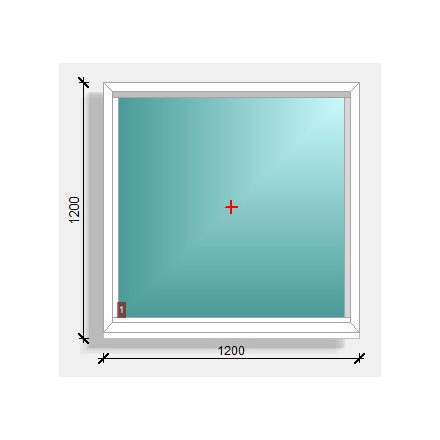 120x120  fix ablak  Deceuninck Elegant 76