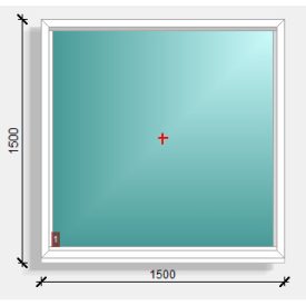 150x150  fix ablak  Deceuninck Elegant 76