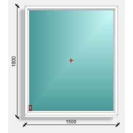 150x180  fix ablak  Deceuninck Elegant 76