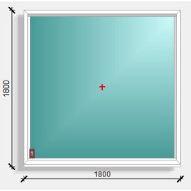 180x180  fix ablak  Deceuninck Elegant 76
