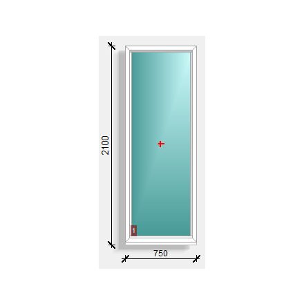 75x210  fix ablak  Deceuninck Elegant 76
