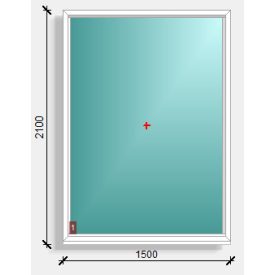 150x210  fix ablak  Deceuninck Elegant 76