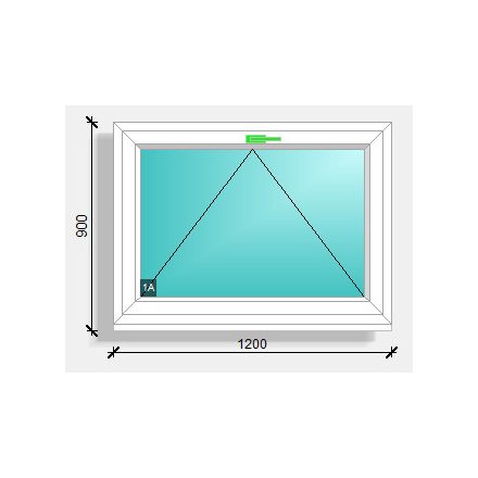 120x90  bukó ablak Rehau synego 80