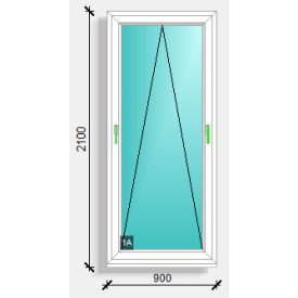 90x210  bukó ablak Rehau synego 80