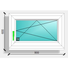 90x60 nyíló-bukó ablak Rehau synego 80
