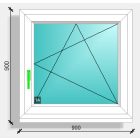 90x90 nyíló-bukó ablak Rehau synego 80