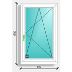 90x150 nyíló-bukó ablak Rehau synego 80