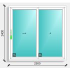 250x240 emelő toló erkély ajtó A tip. Rehau synego 