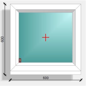 60x60  fix ablak Rehau Synego 80