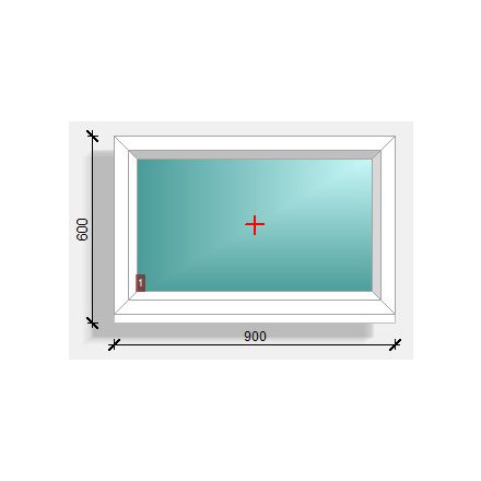 90x60  fix ablak Rehau Synego 80