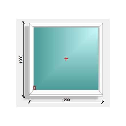 120x120  fix ablak Rehau Synego 80