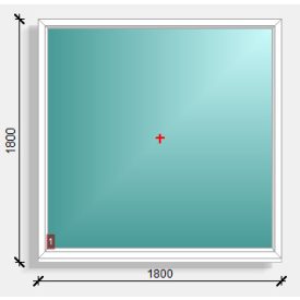 180x180  fix ablak Rehau Synego 80