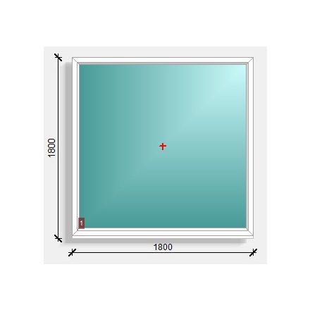 180x180  fix ablak Rehau Synego 80