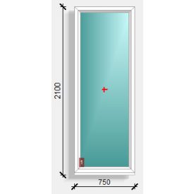 75x210  fix ablak Rehau Synego 80