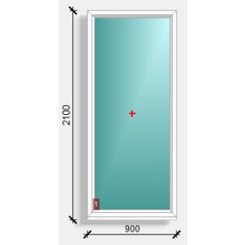 90x210  fix ablak Rehau Synego 80