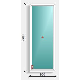 90x240  fix ablak Rehau Synego 80