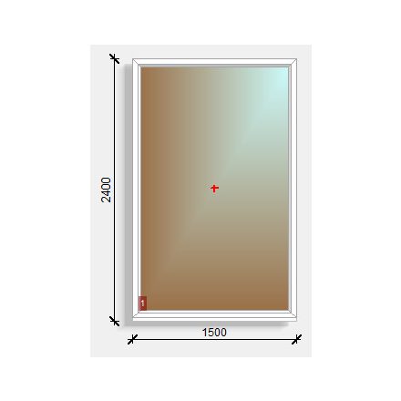 150x240  fix ablak Rehau Synego 80