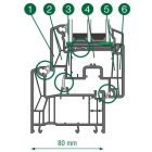 150x180  középen felnyíló nyíló nyíló-bukó ablak Rehau synego 80